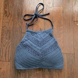 Halter Style Swimsuit Top - Medium in Periwinkle!